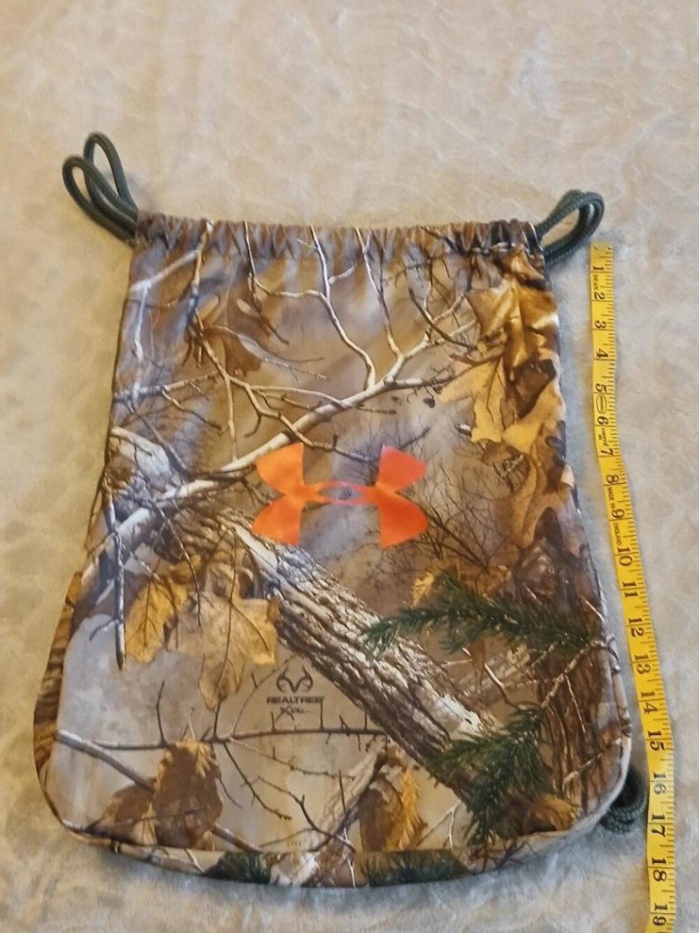 Under Armour camo string backpack